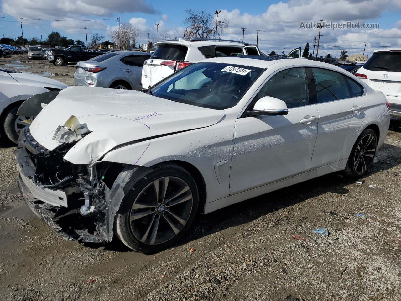 2020 Bmw 430i Gran Coupe White vin: WBA4J1C00LBU68056