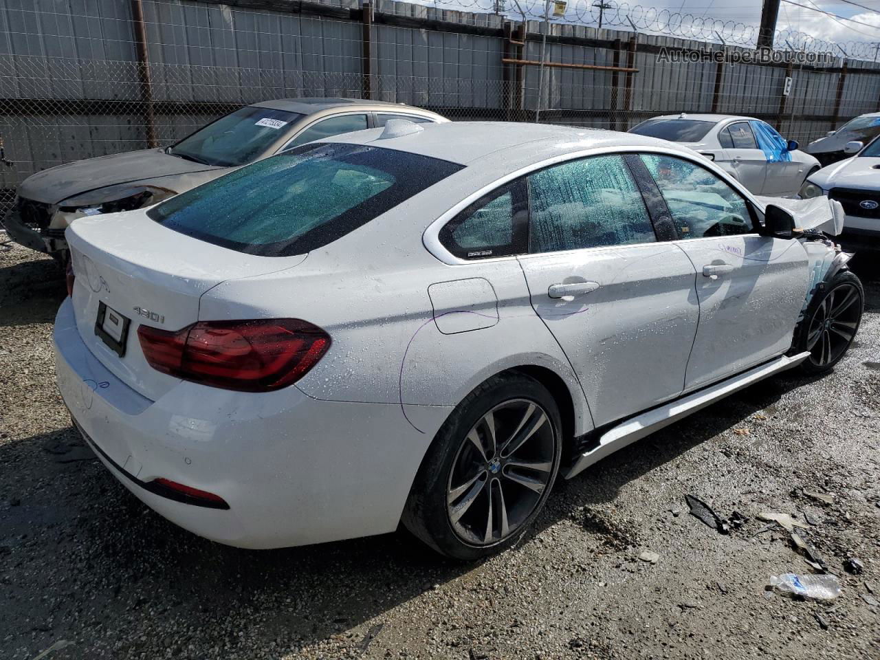 2020 Bmw 430i Gran Coupe White vin: WBA4J1C00LBU68056