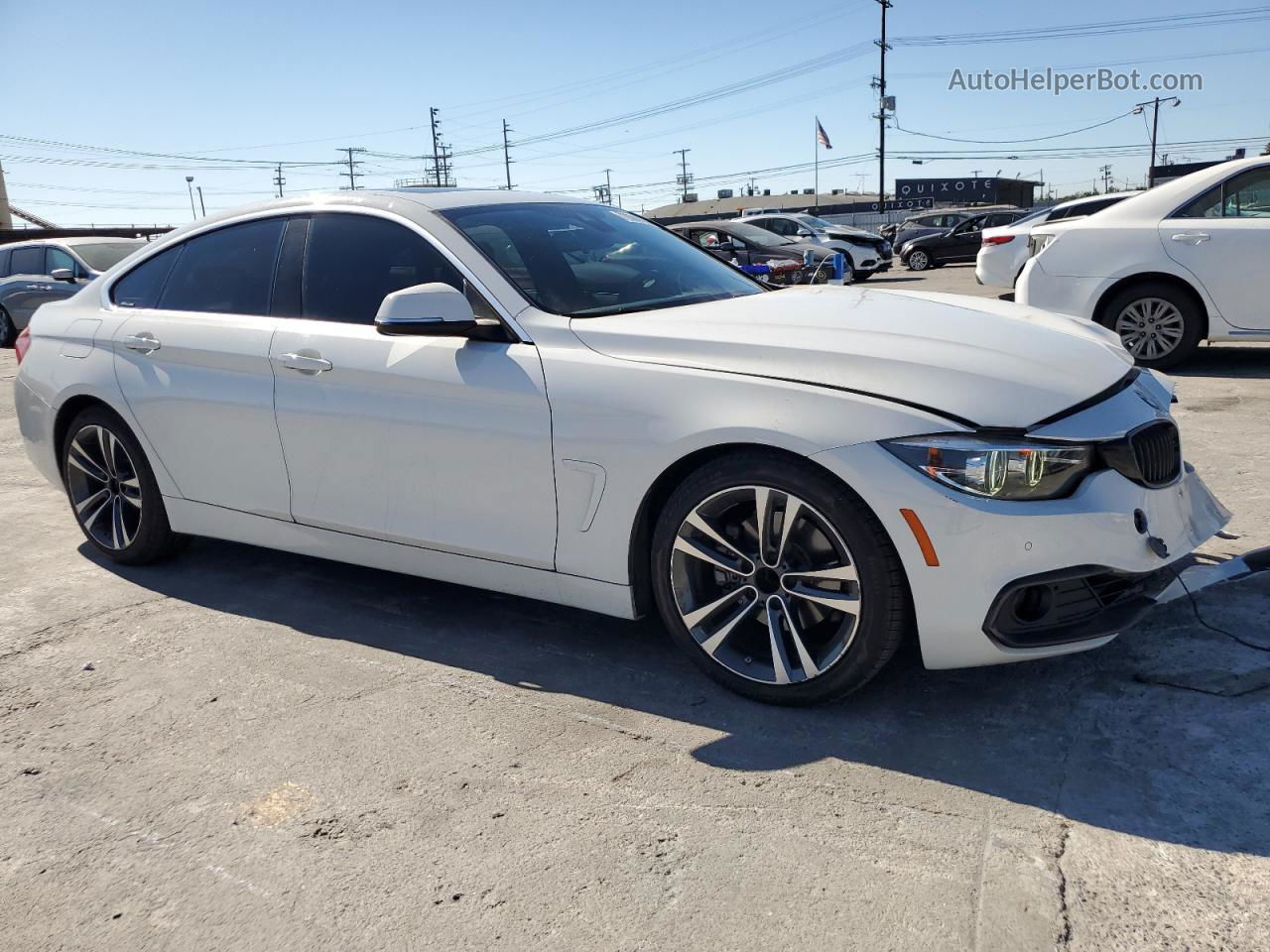 2020 Bmw 430i Gran Coupe White vin: WBA4J1C00LBU68106