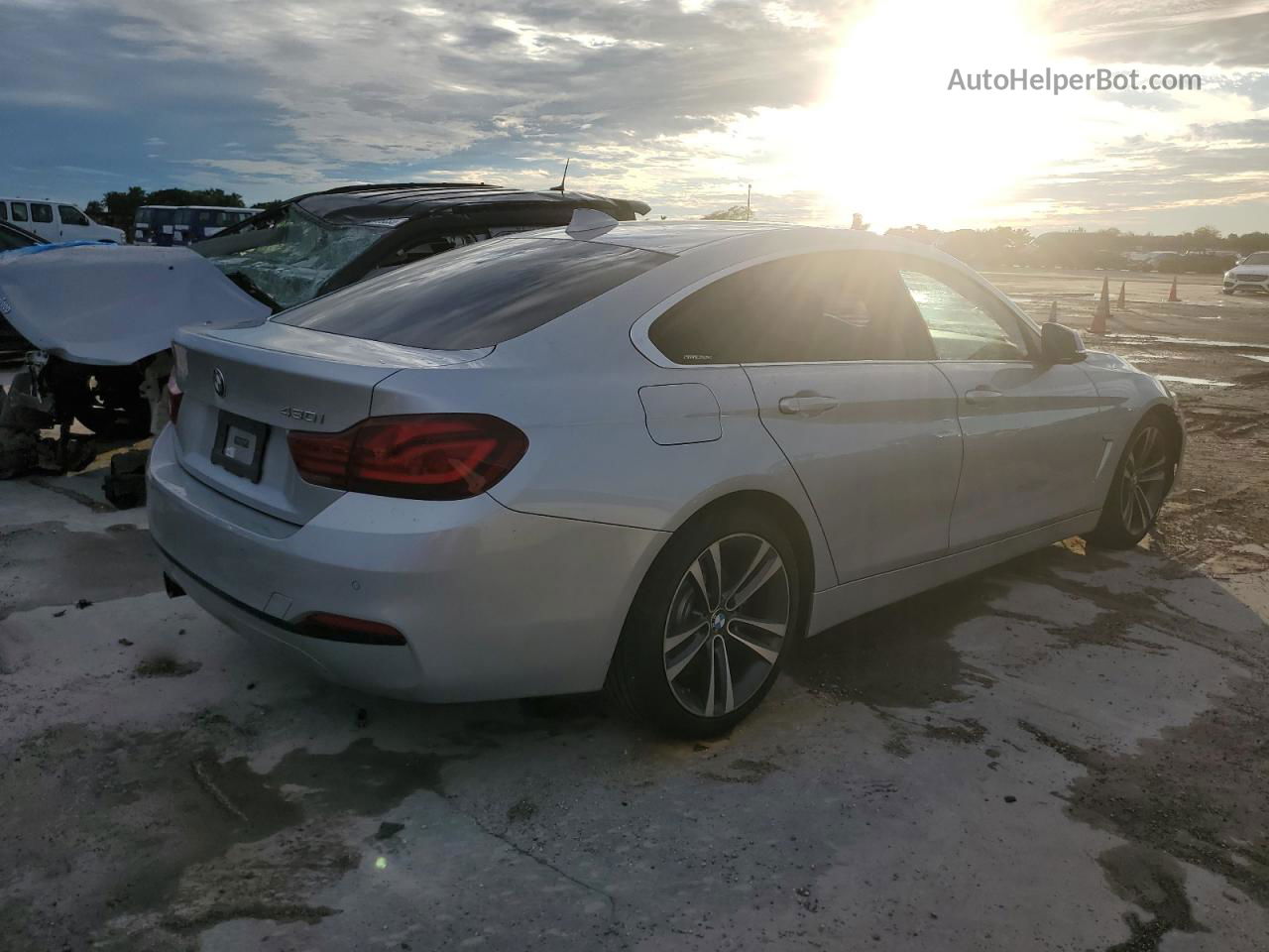 2020 Bmw 430i Gran Coupe Silver vin: WBA4J1C00LCE18495