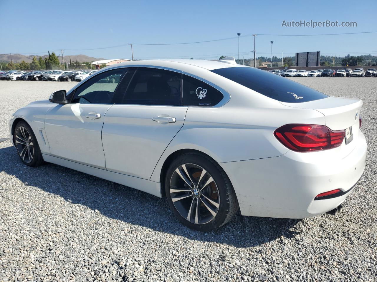 2020 Bmw 430i Gran Coupe White vin: WBA4J1C01LBU68454