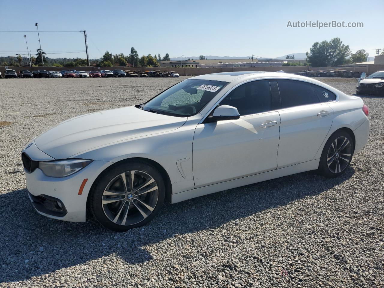 2020 Bmw 430i Gran Coupe White vin: WBA4J1C01LBU68454