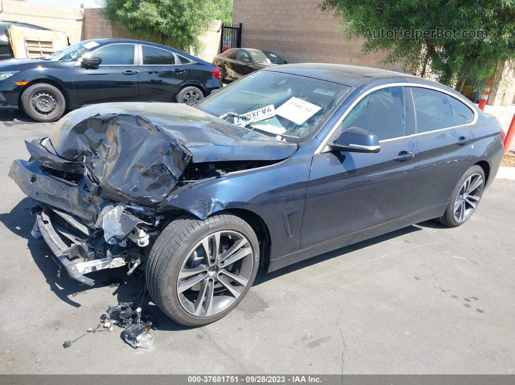 2020 Bmw 4 Series 430i Blue vin: WBA4J1C03LBU68102