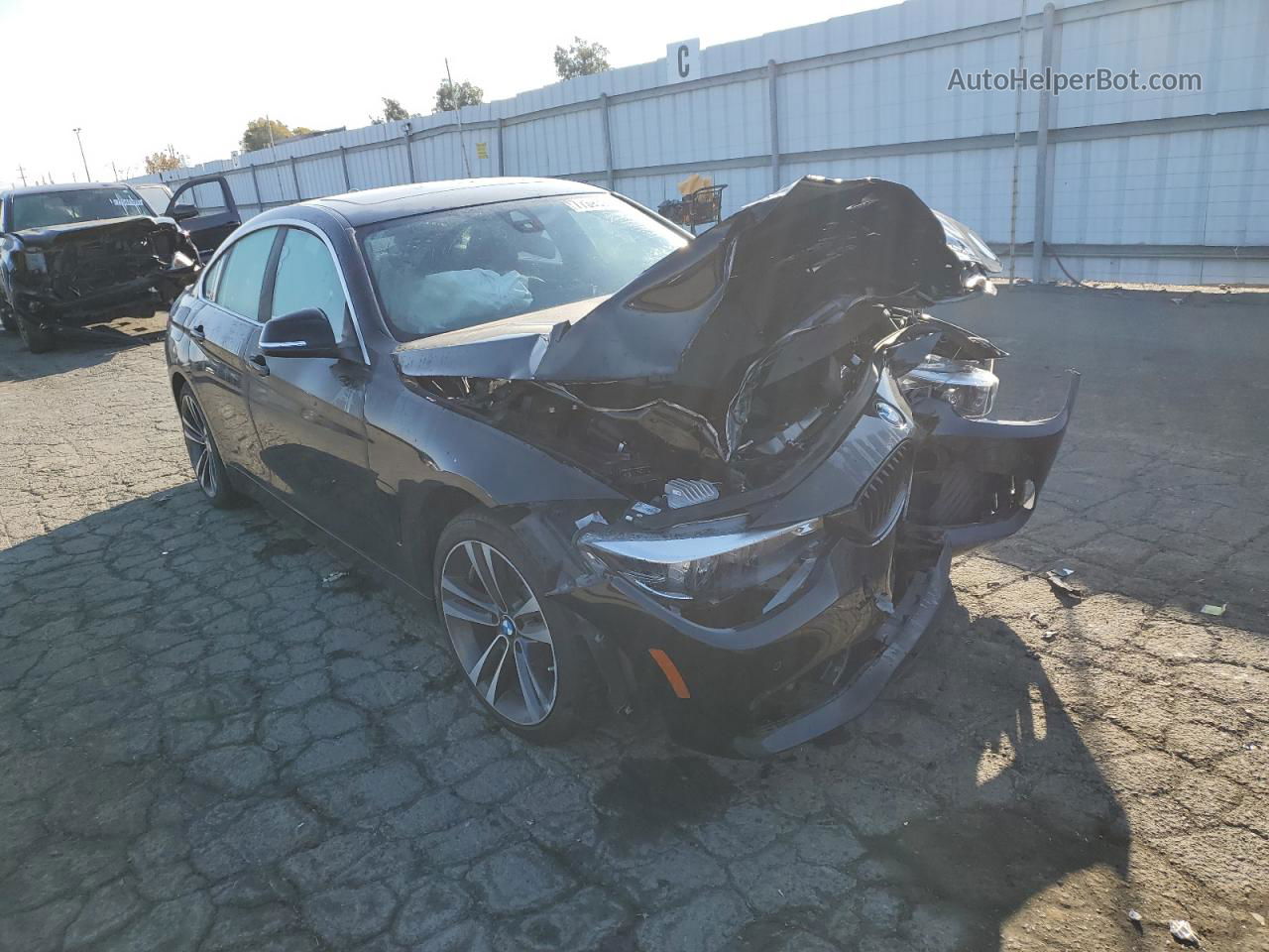 2020 Bmw 430i Gran Coupe Черный vin: WBA4J1C03LCD57532