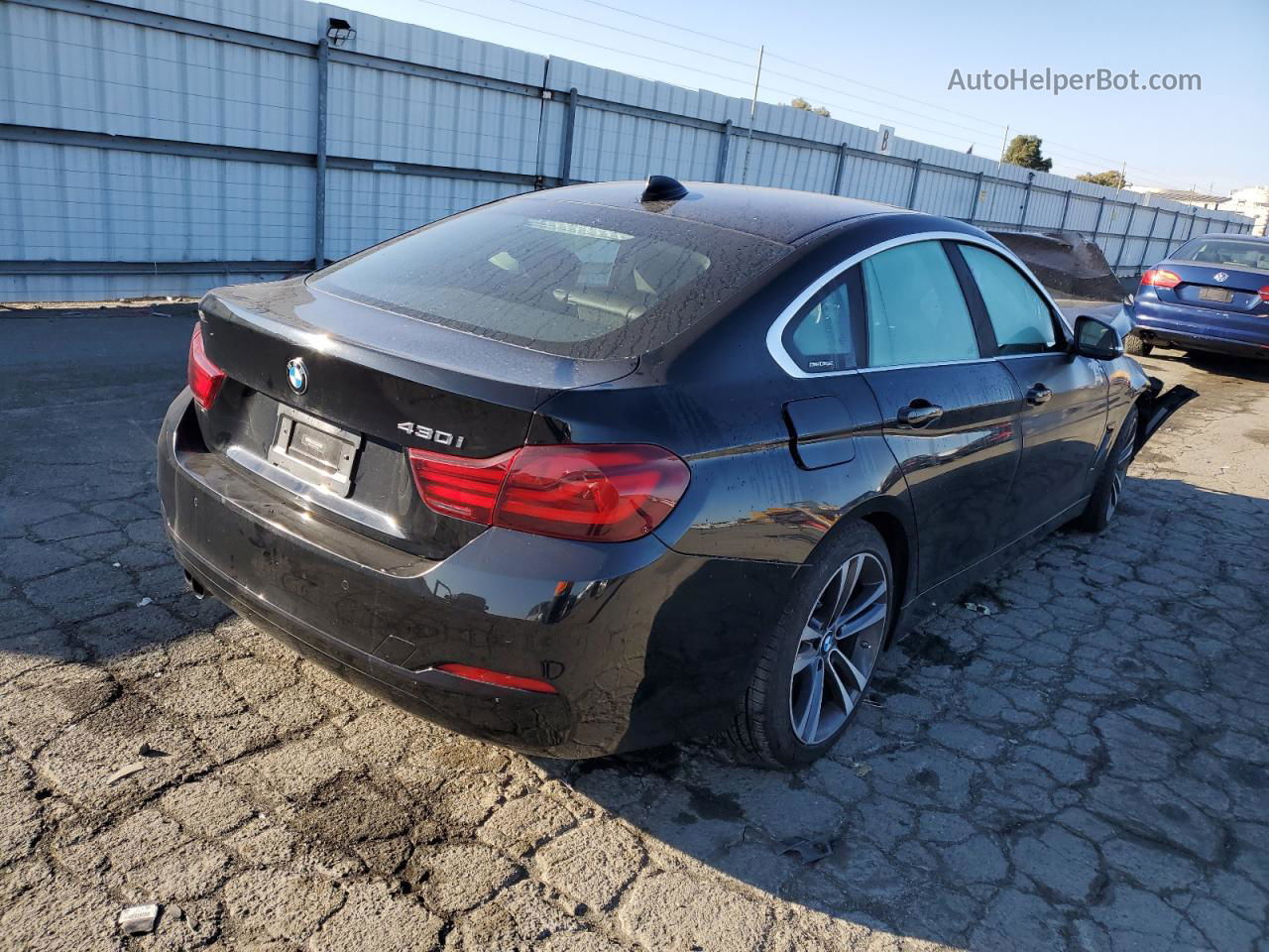 2020 Bmw 430i Gran Coupe Black vin: WBA4J1C03LCD57532