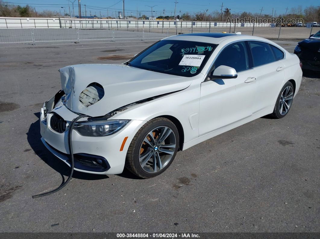 2020 Bmw 430i Gran Coupe   White vin: WBA4J1C04LBU68027