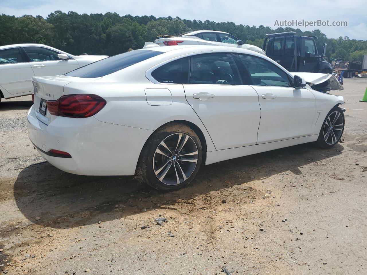 2020 Bmw 430i Gran Coupe White vin: WBA4J1C07LCE34421