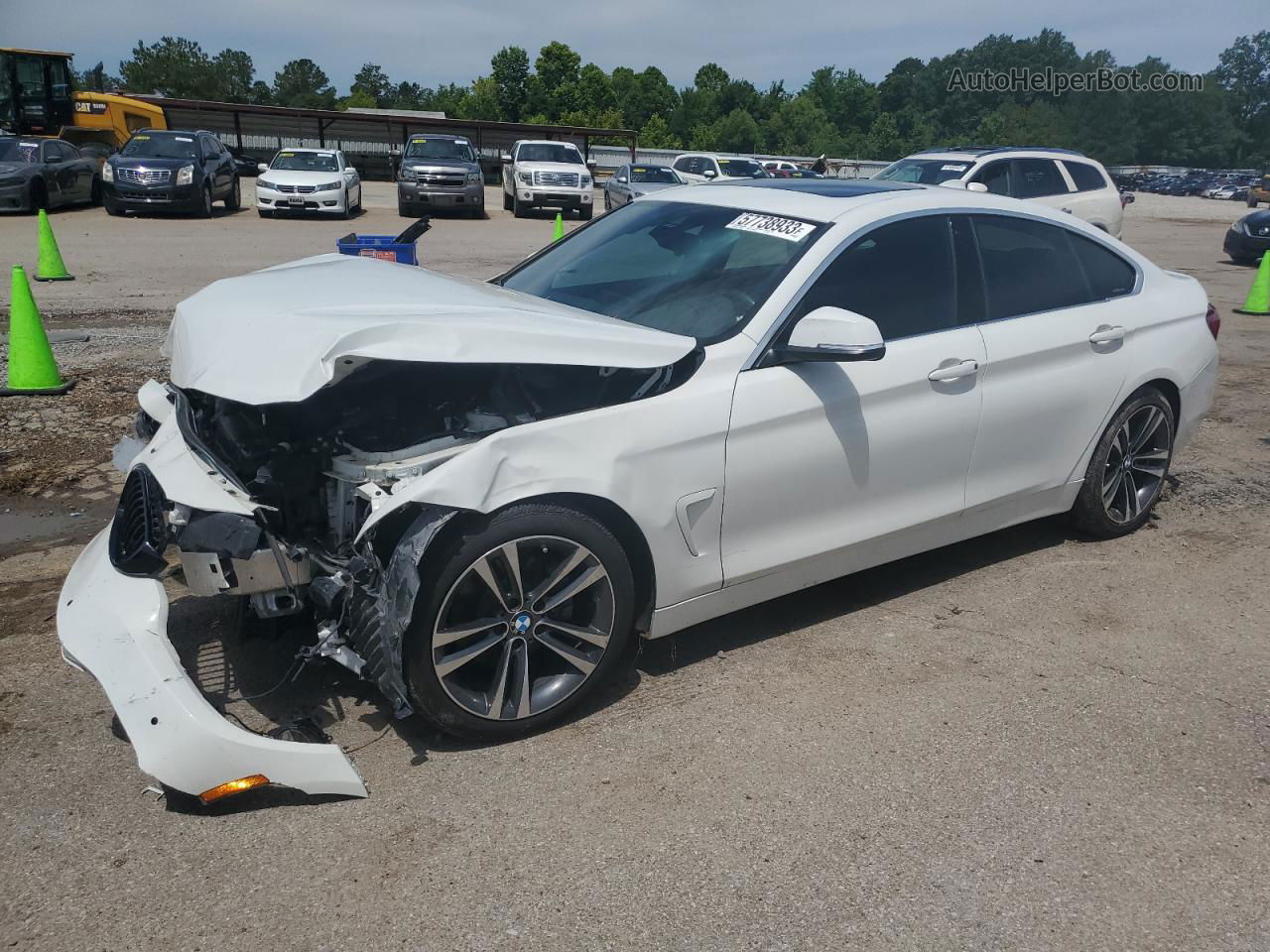 2020 Bmw 430i Gran Coupe White vin: WBA4J1C07LCE34421