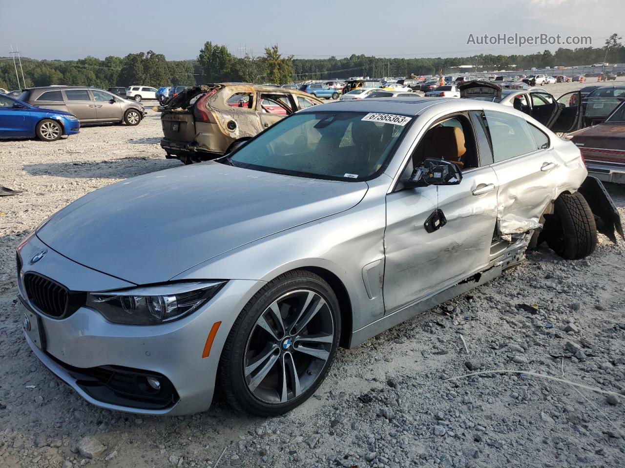 2020 Bmw 430i Gran Coupe Серебряный vin: WBA4J1C08LBU67737