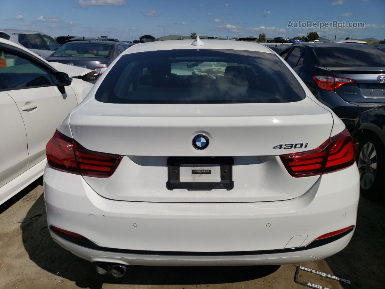 2020 Bmw 430i Gran Coupe White vin: WBA4J1C09LBU67844