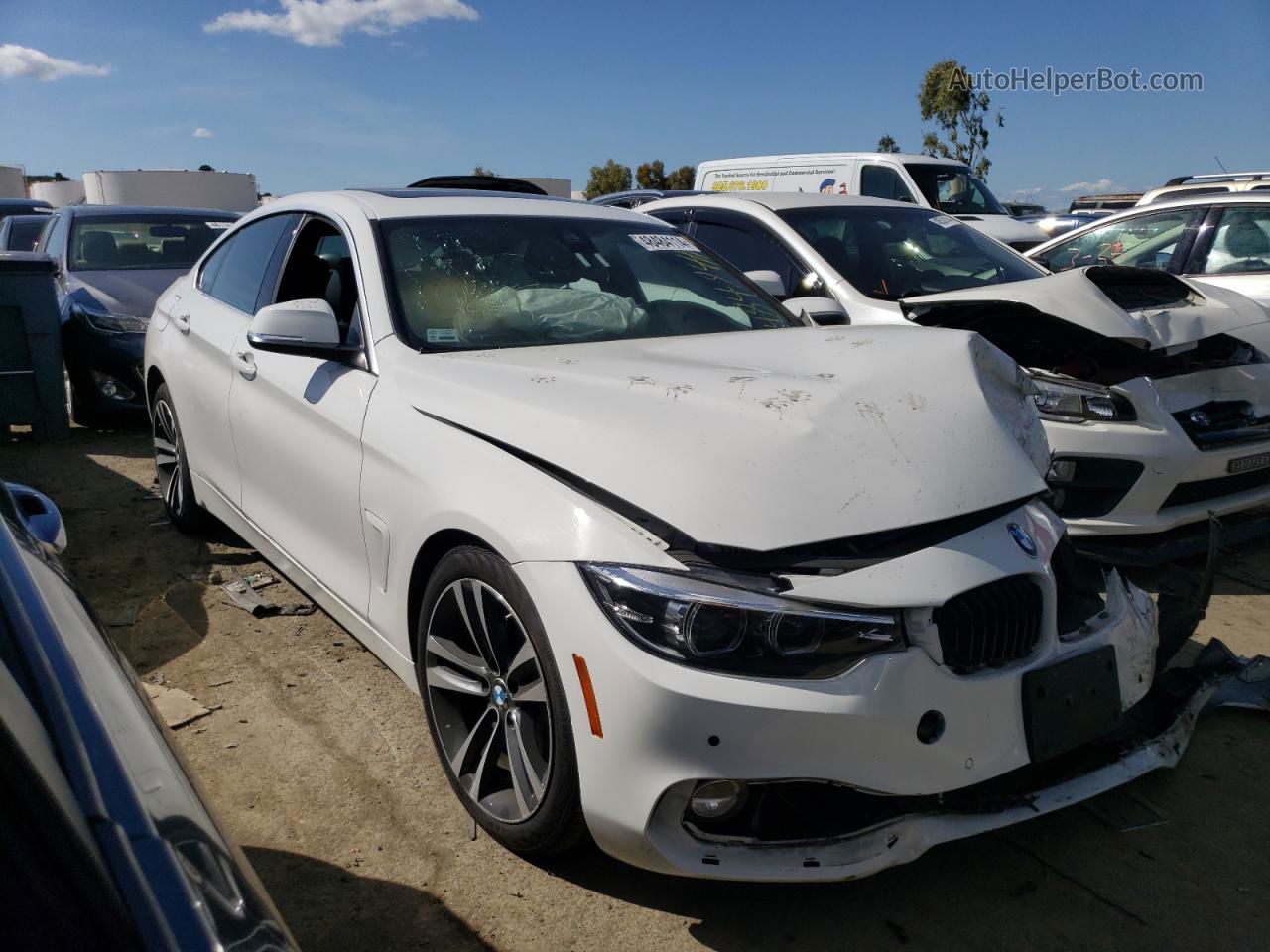 2020 Bmw 430i Gran Coupe Белый vin: WBA4J1C09LBU67844