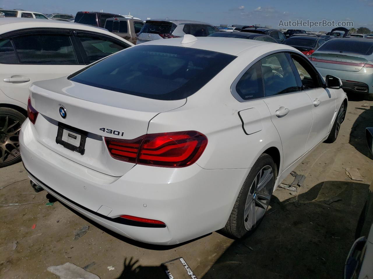 2020 Bmw 430i Gran Coupe White vin: WBA4J1C09LBU67844