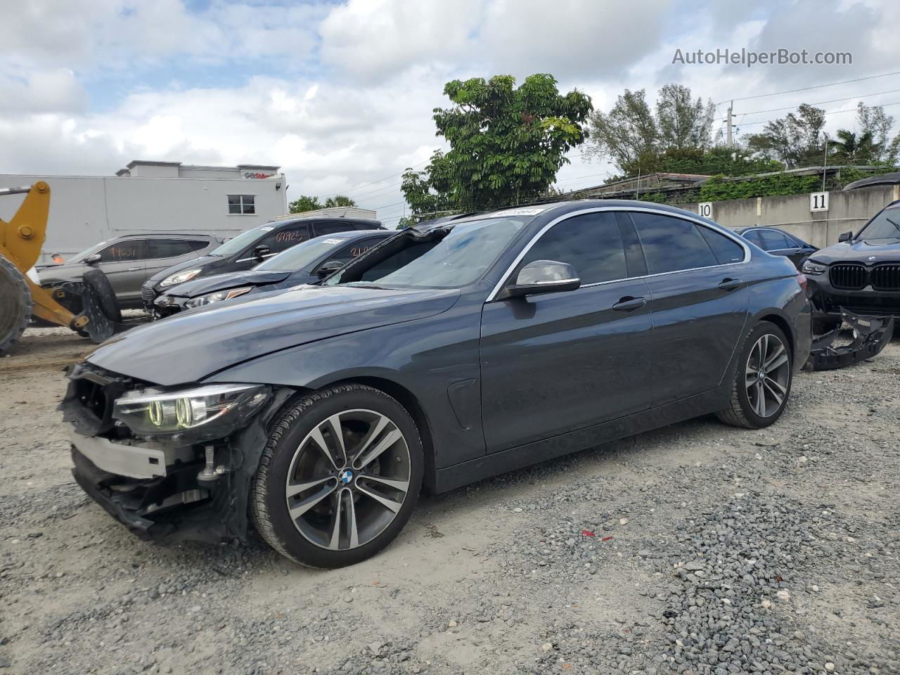 2020 Bmw 430i Gran Coupe Gray vin: WBA4J1C09LBU68265