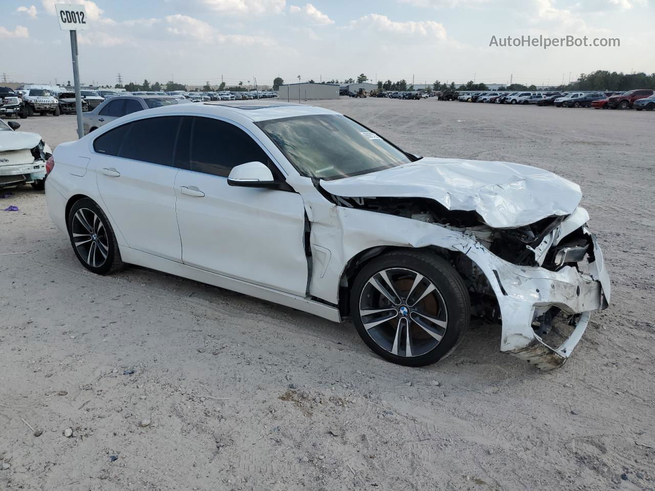 2020 Bmw 430i Gran Coupe Белый vin: WBA4J1C0XLCE07911