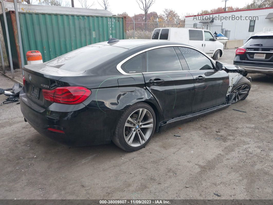 2018 Bmw 430i Gran Coupe Black vin: WBA4J1C50JBG78538