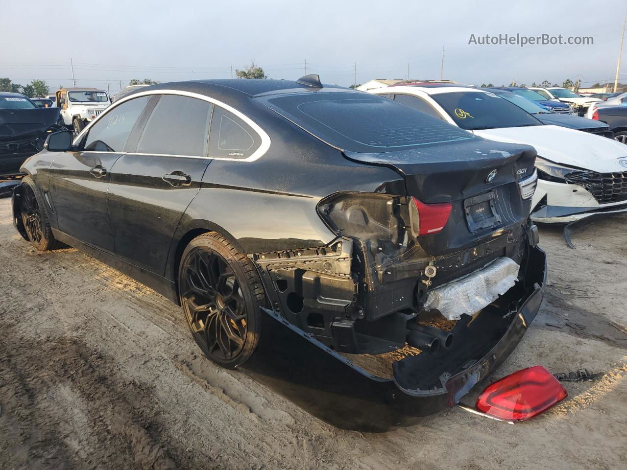 2018 Bmw 430i Gran Coupe Black vin: WBA4J1C50JBM10165