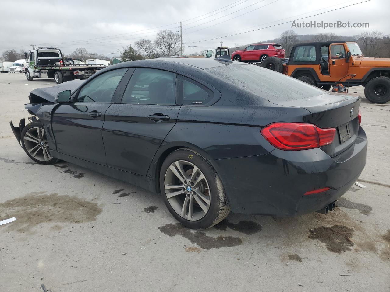 2018 Bmw 430i Gran Coupe Black vin: WBA4J1C50JBM10523