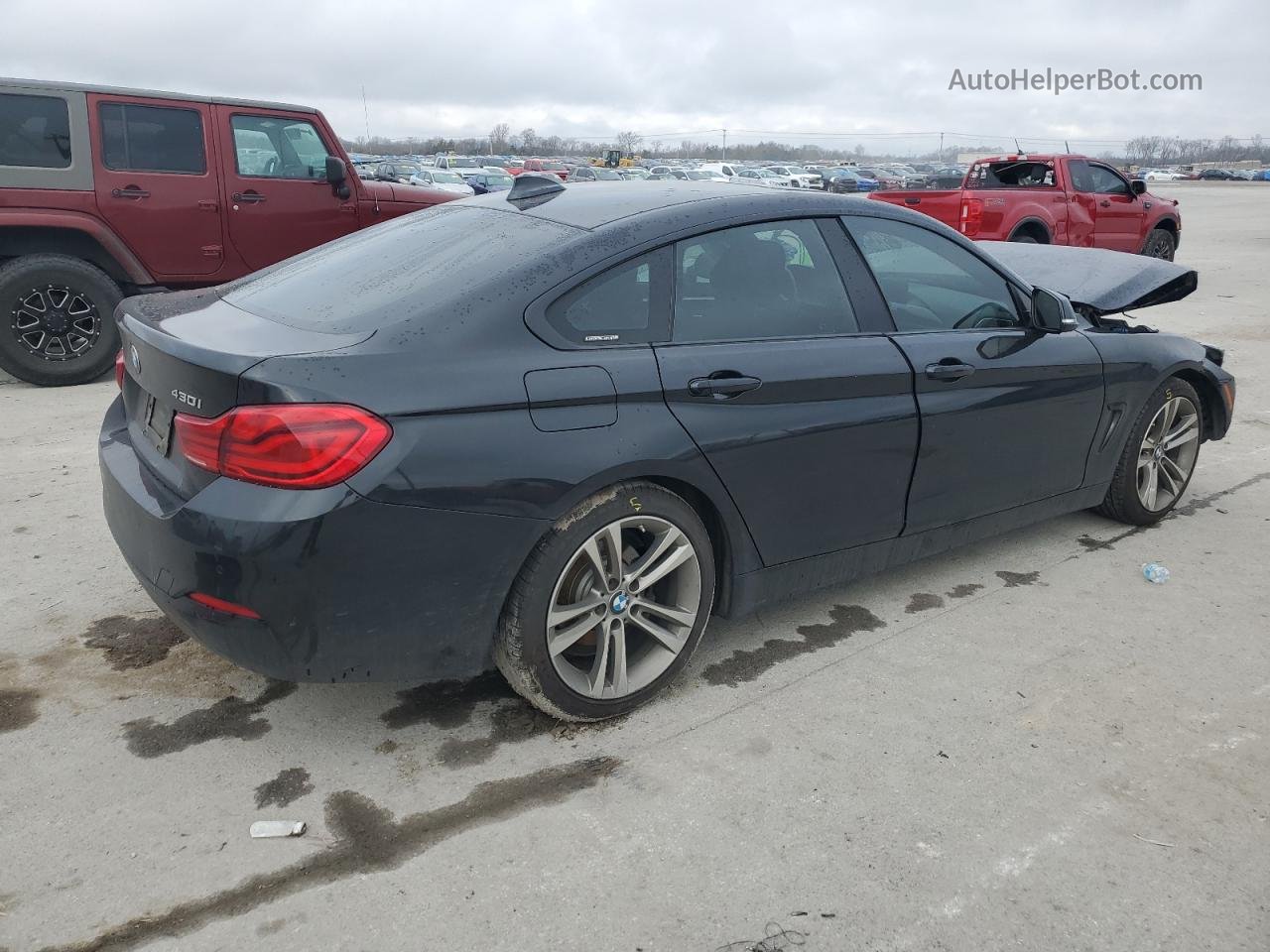 2018 Bmw 430i Gran Coupe Black vin: WBA4J1C50JBM10523