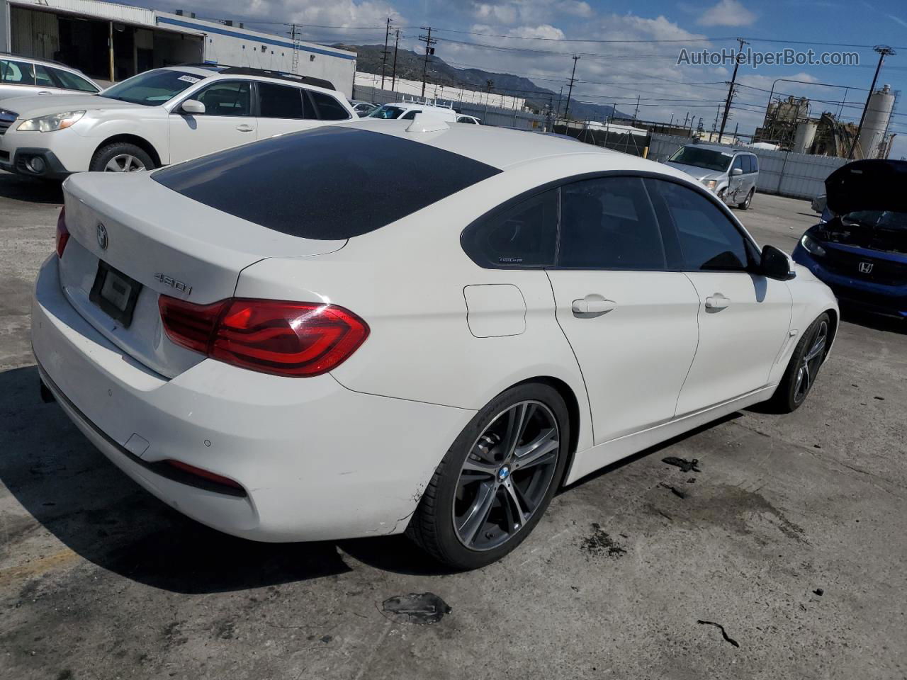 2018 Bmw 430i Gran Coupe White vin: WBA4J1C50JBM11820