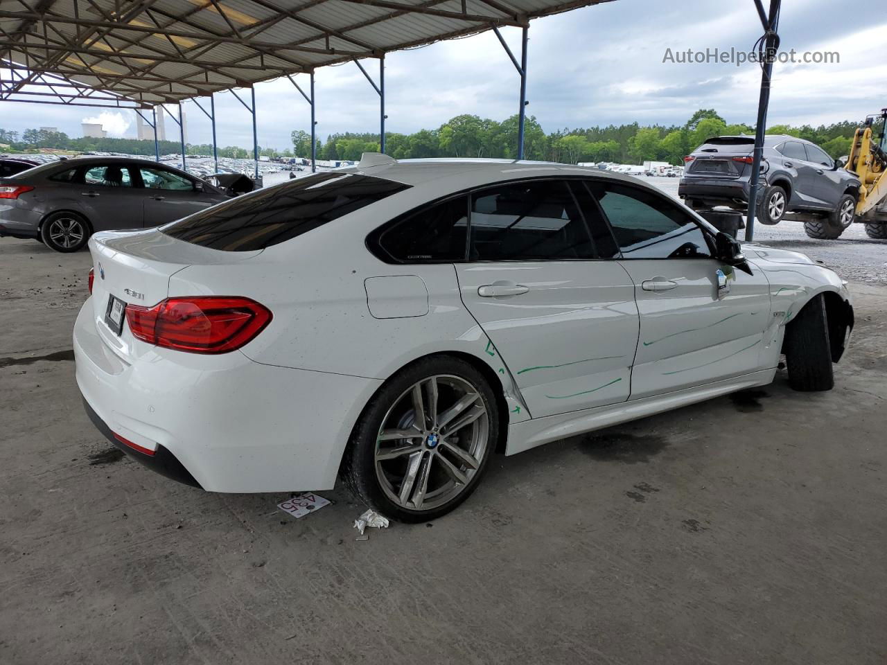 2018 Bmw 430i Gran Coupe White vin: WBA4J1C51JBG80296