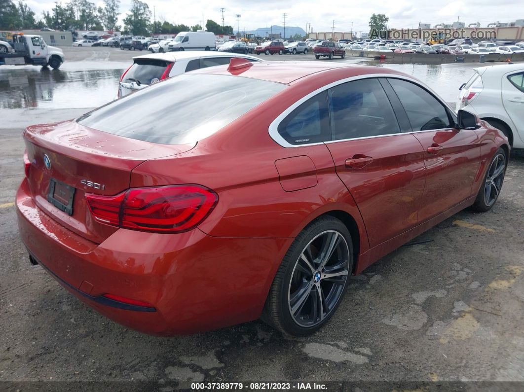 2018 Bmw 4 Series 430i Orange vin: WBA4J1C51JBG80413