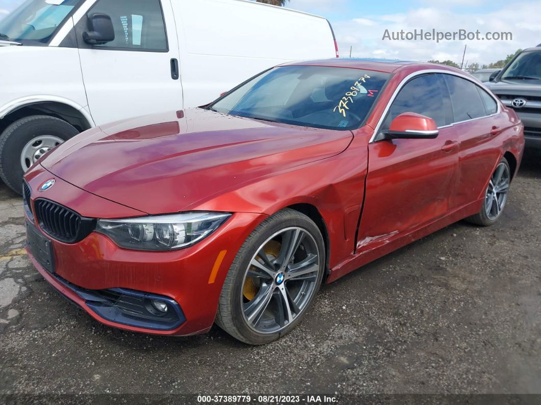 2018 Bmw 4 Series 430i Orange vin: WBA4J1C51JBG80413