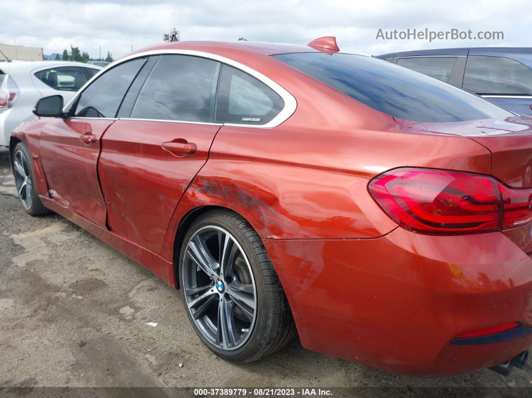 2018 Bmw 4 Series 430i Orange vin: WBA4J1C51JBG80413