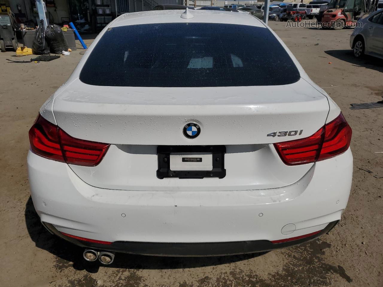 2018 Bmw 430i Gran Coupe White vin: WBA4J1C51JBG80458