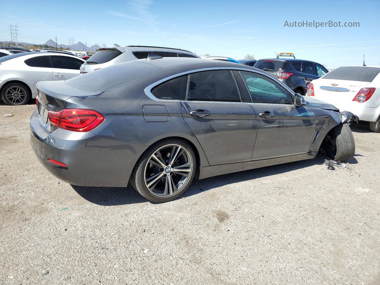 2018 Bmw 430i Gran Coupe Charcoal vin: WBA4J1C52JBG78296