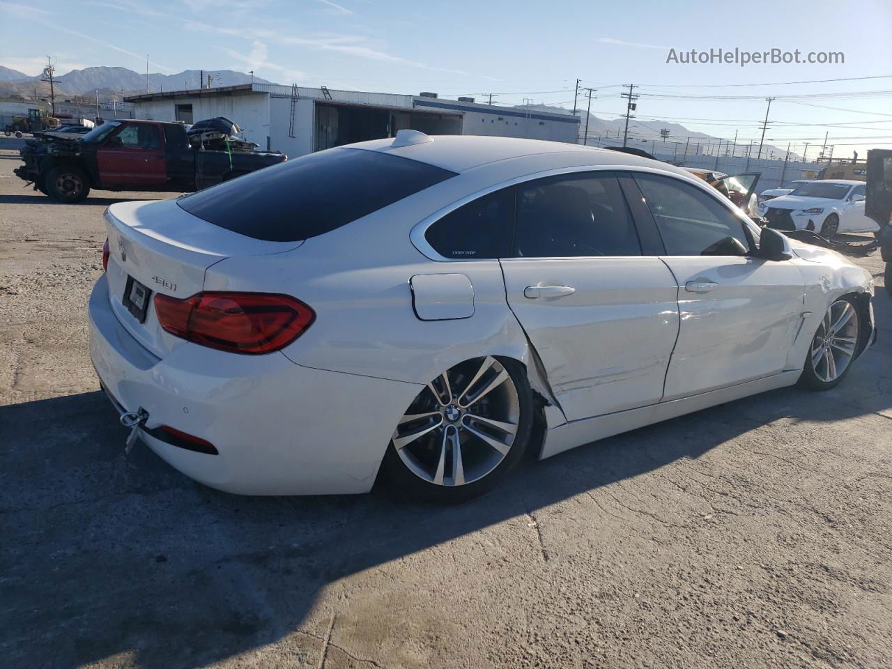 2018 Bmw 430i Gran Coupe White vin: WBA4J1C52JBG78685