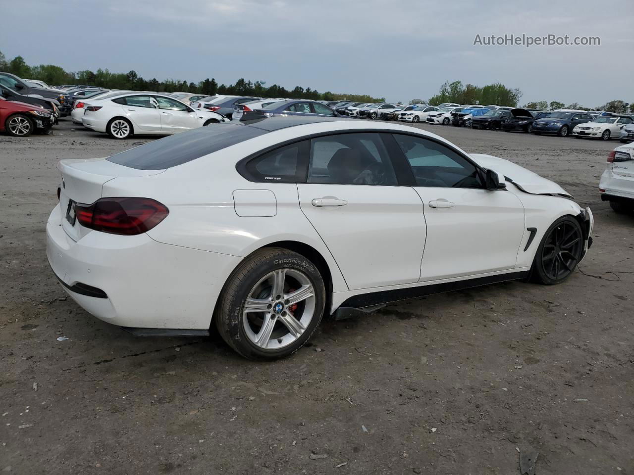 2018 Bmw 430i Gran Coupe White vin: WBA4J1C52JBM10782