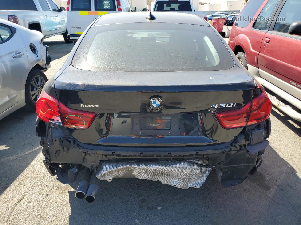 2018 Bmw 430i Gran Coupe Black vin: WBA4J1C52JBM11320