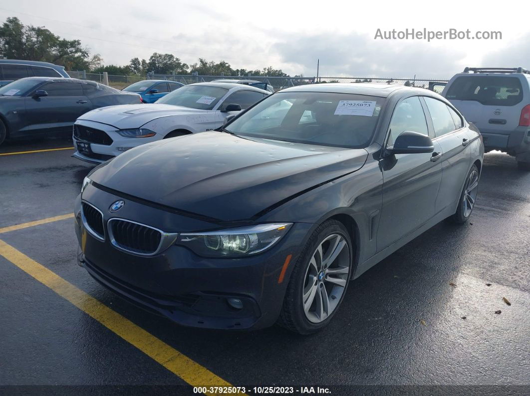 2018 Bmw 430i Gran Coupe Black vin: WBA4J1C53JBG80154