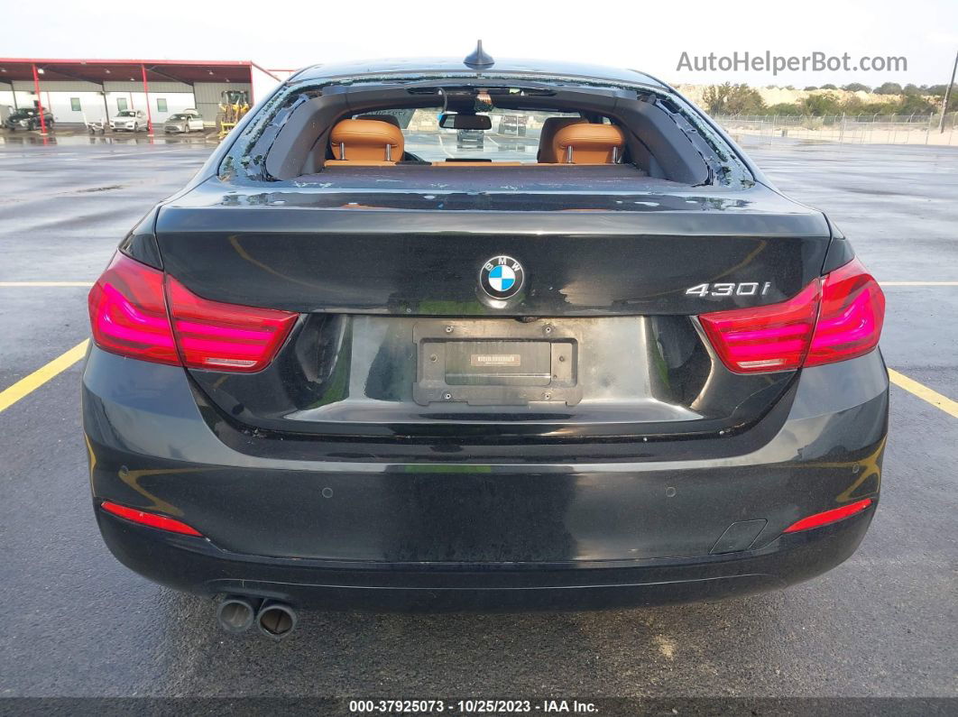 2018 Bmw 430i Gran Coupe Black vin: WBA4J1C53JBG80154