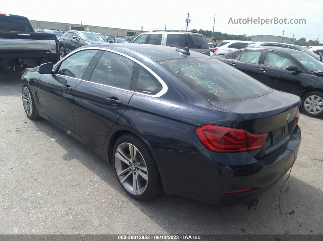 2018 Bmw 4 Series 430i Dark Blue vin: WBA4J1C53JBG80459