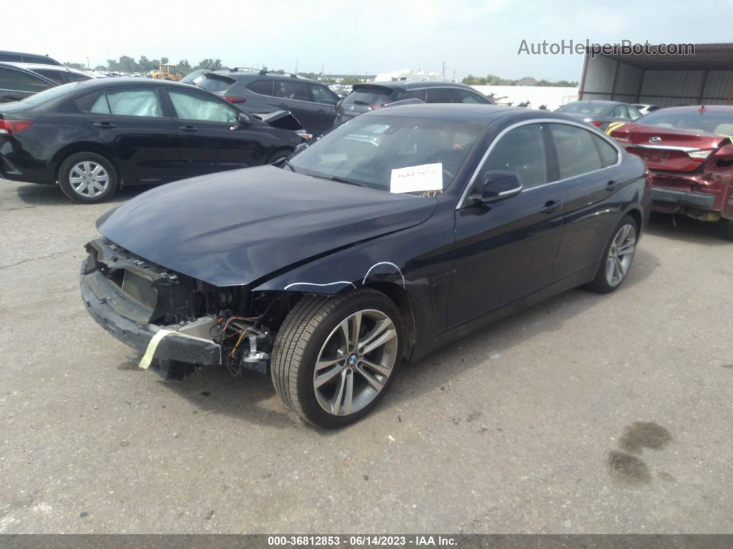 2018 Bmw 4 Series 430i Dark Blue vin: WBA4J1C53JBG80459