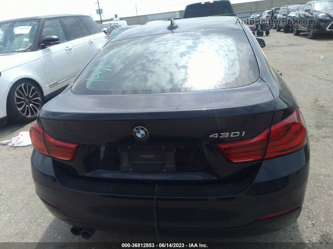 2018 Bmw 4 Series 430i Dark Blue vin: WBA4J1C53JBG80459