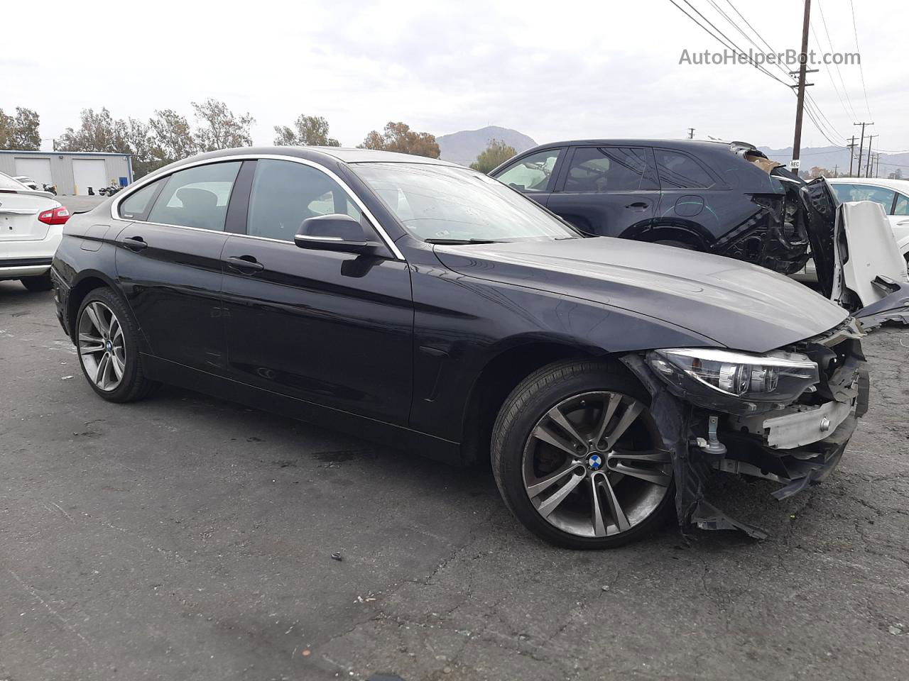 2018 Bmw 430i Gran Coupe Black vin: WBA4J1C53JBG81014