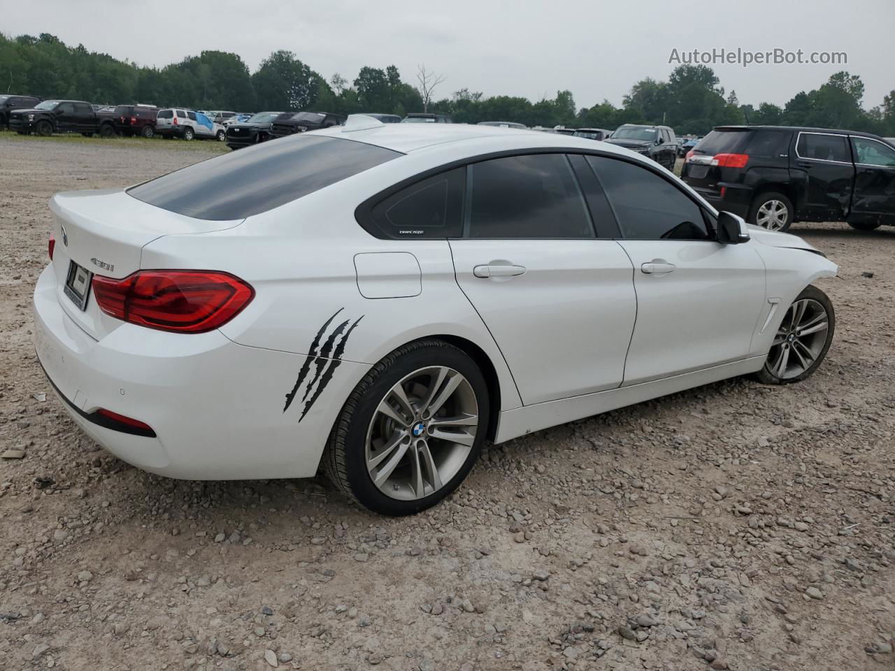 2018 Bmw 430i Gran Coupe White vin: WBA4J1C53JBM11648