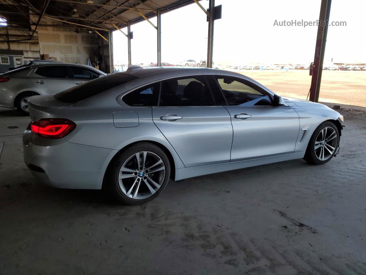 2018 Bmw 430i Gran Coupe Silver vin: WBA4J1C54JBG75674