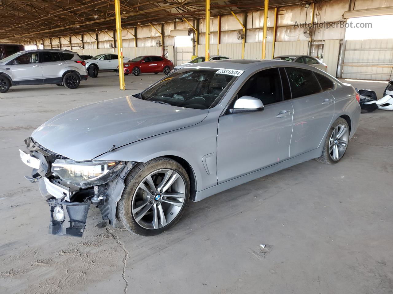 2018 Bmw 430i Gran Coupe Silver vin: WBA4J1C54JBG75674