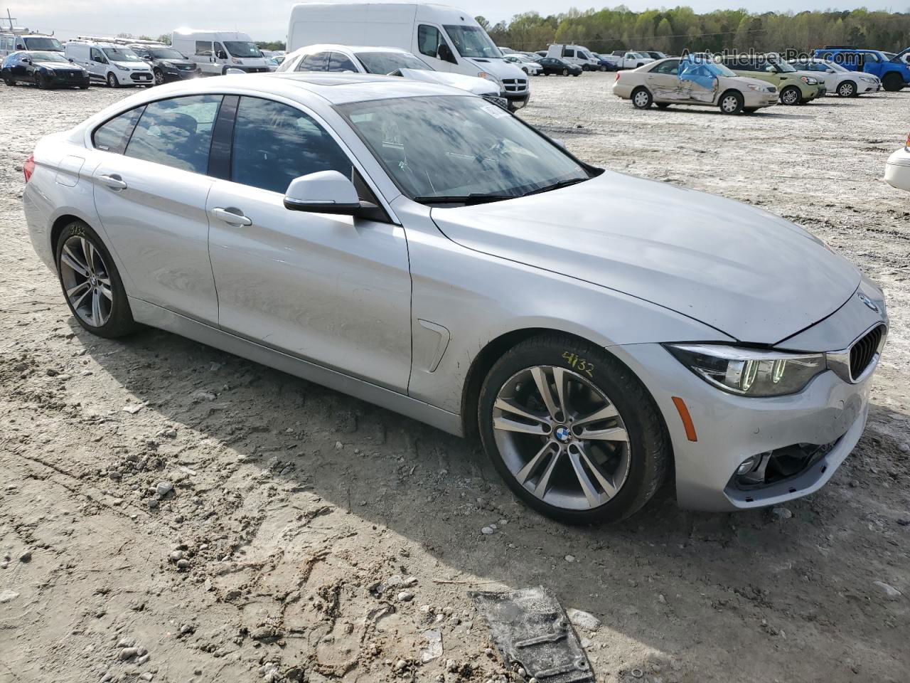 2018 Bmw 430i Gran Coupe Silver vin: WBA4J1C54JBG75867