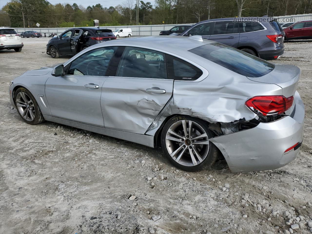 2018 Bmw 430i Gran Coupe Серебряный vin: WBA4J1C54JBG75867