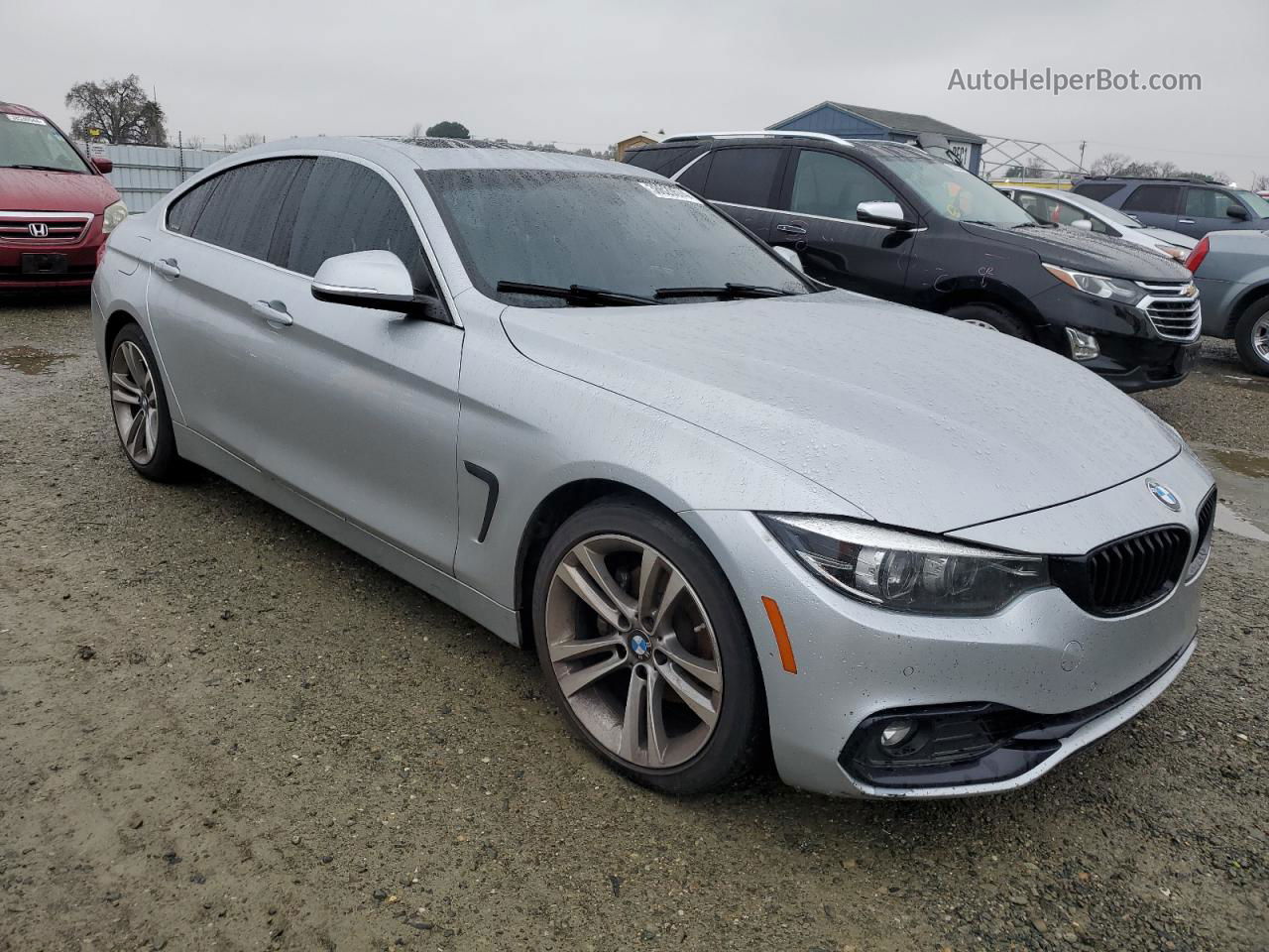 2018 Bmw 430i Gran Coupe Silver vin: WBA4J1C54JBG77084