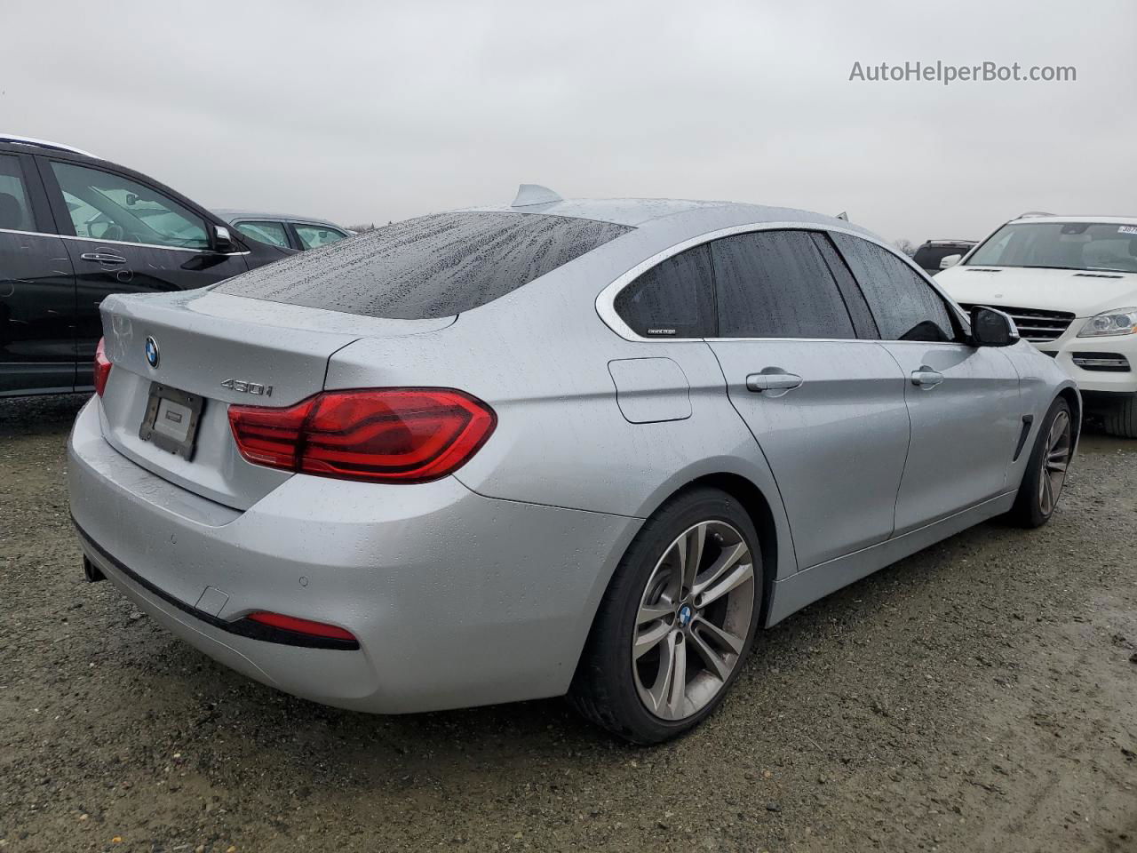 2018 Bmw 430i Gran Coupe Silver vin: WBA4J1C54JBG77084