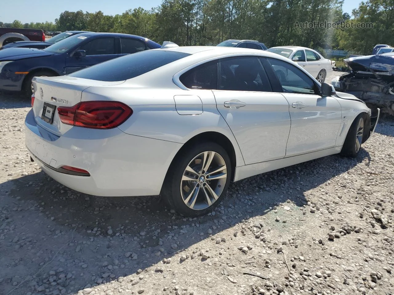 2018 Bmw 430i Gran Coupe White vin: WBA4J1C54JBG78283