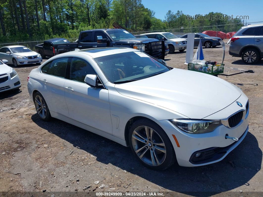 2018 Bmw 430i Gran Coupe   White vin: WBA4J1C54JBG79028