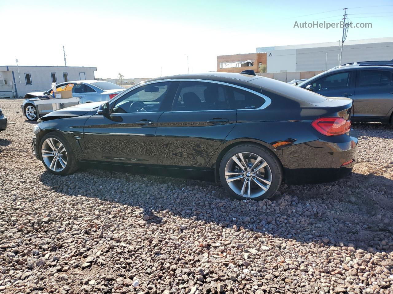 2018 Bmw 430i Gran Coupe Black vin: WBA4J1C54JBG80731