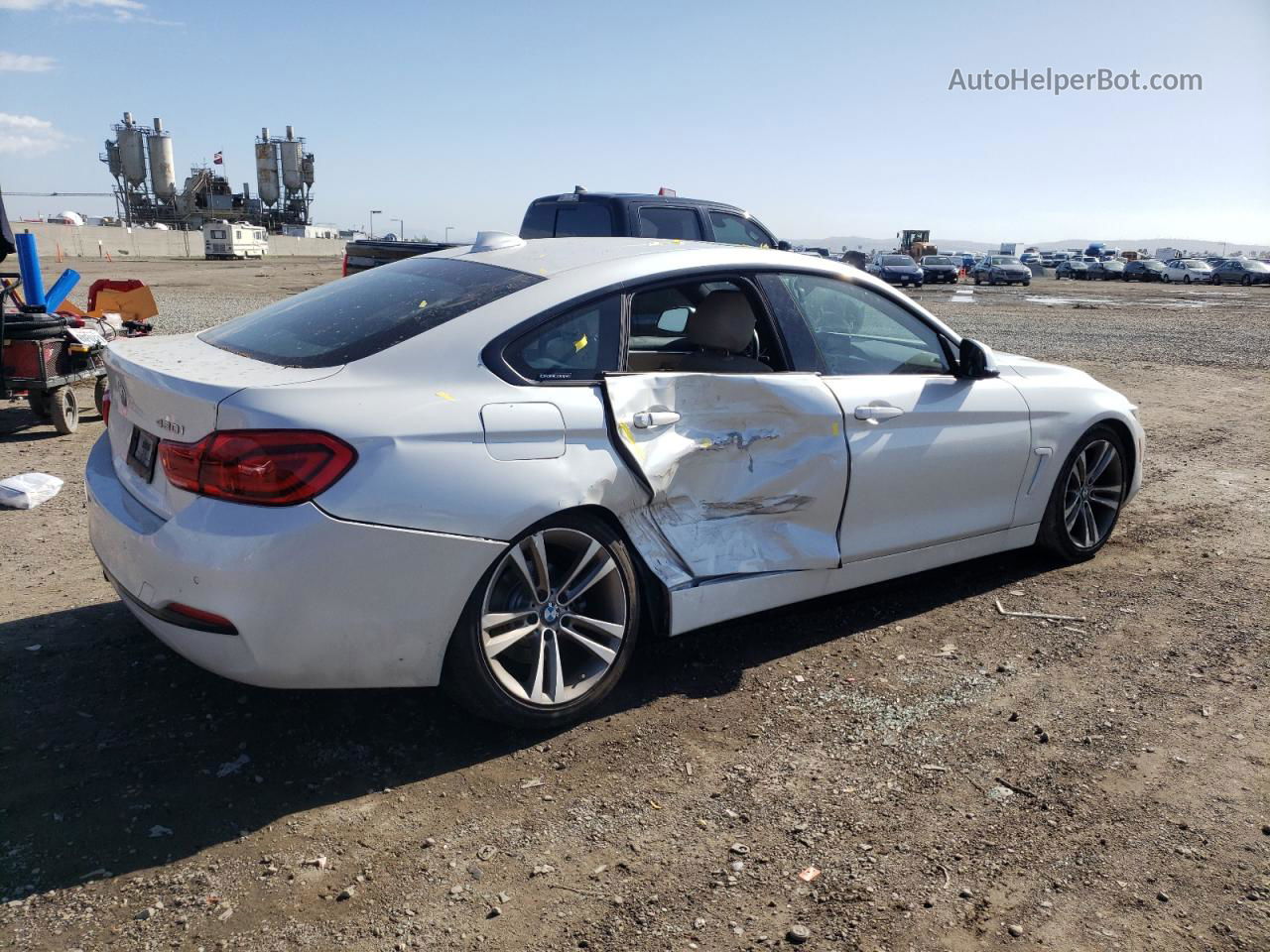 2018 Bmw 430i Gran Coupe White vin: WBA4J1C54JBM11304