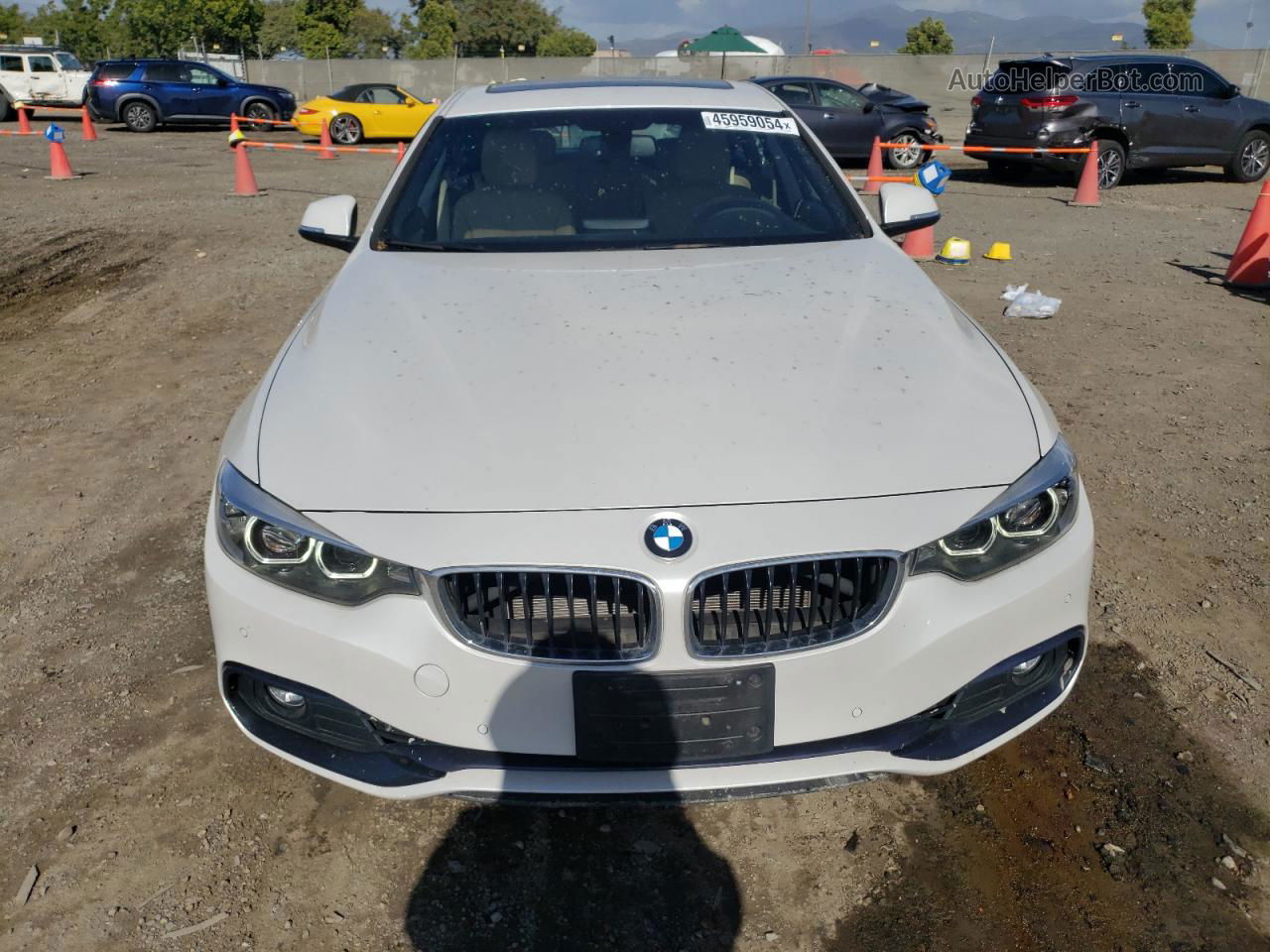 2018 Bmw 430i Gran Coupe White vin: WBA4J1C54JBM11304